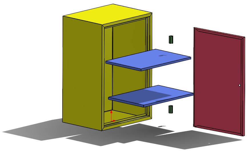 在SolidWorks中设计和组装金属衣柜