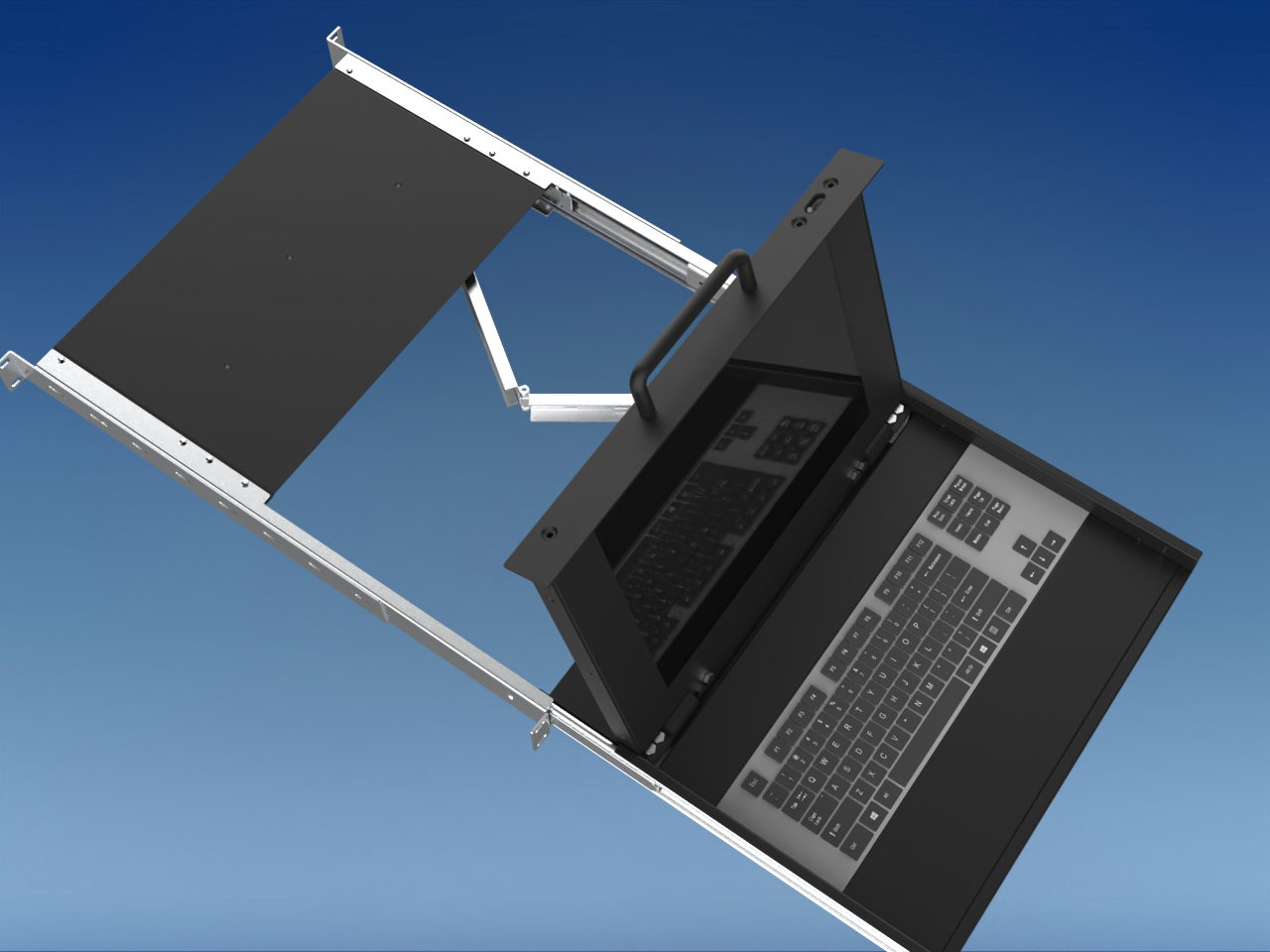 联想控制台 KVM 机架安装显示器抽屉