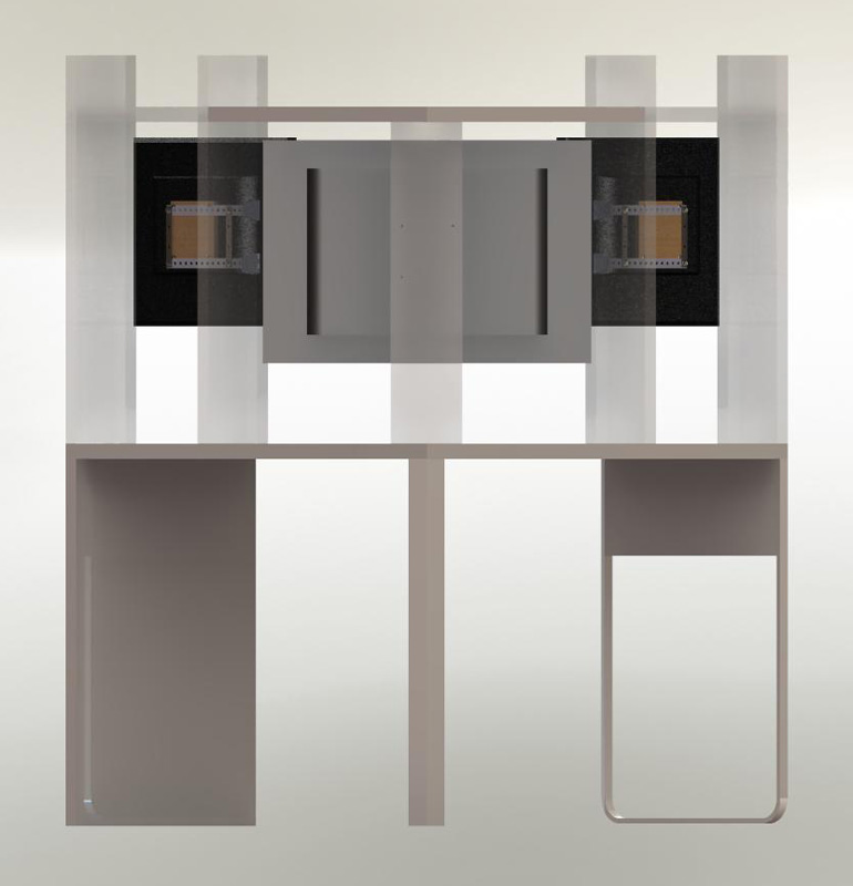 宜家 MICKE 三显示器支架