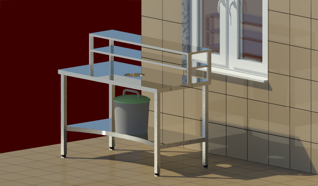 Revit Family Waste Collection Table 垃圾收集桌子