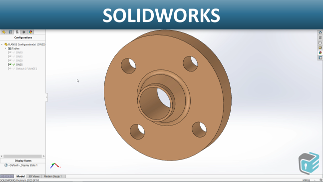 SOLIDWORKS - 使用设计桌子创建配置