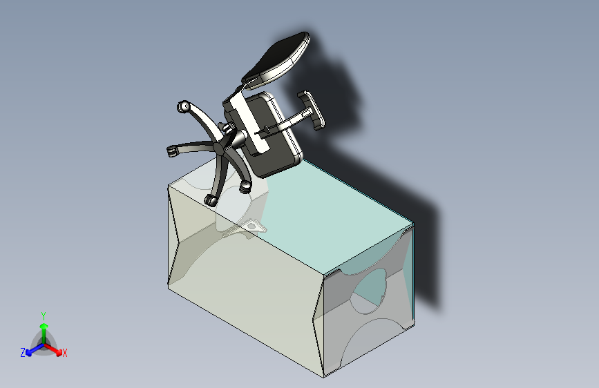 table2 桌子2 铝 激光和玻璃 水晶