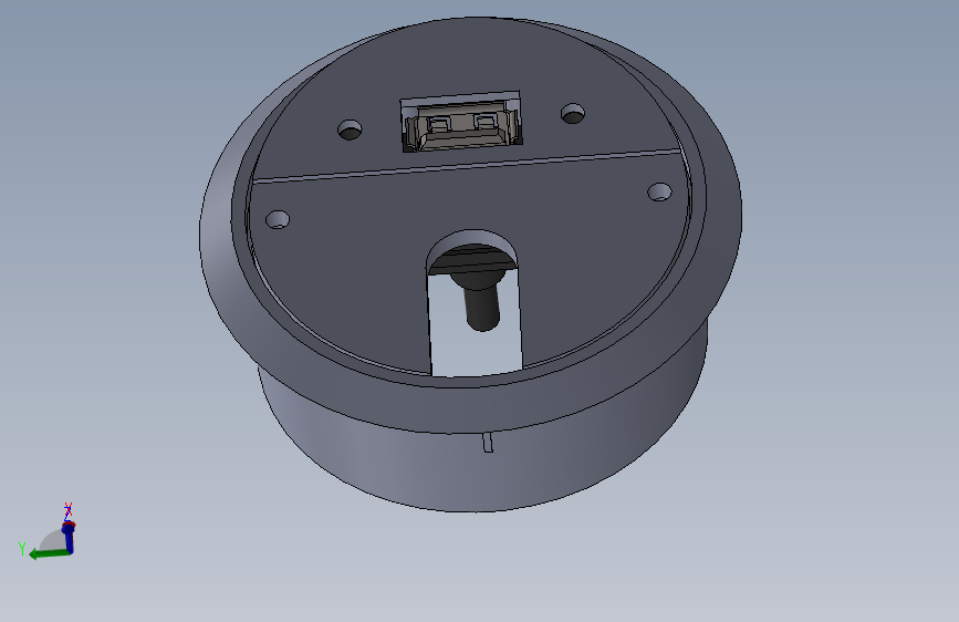 办公桌电缆孔盖带USB Type-A充电