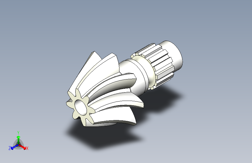 简单的螺旋齿轮