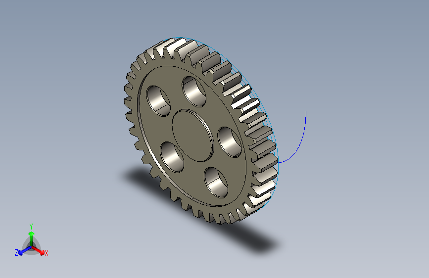 渐开线齿面直齿轮