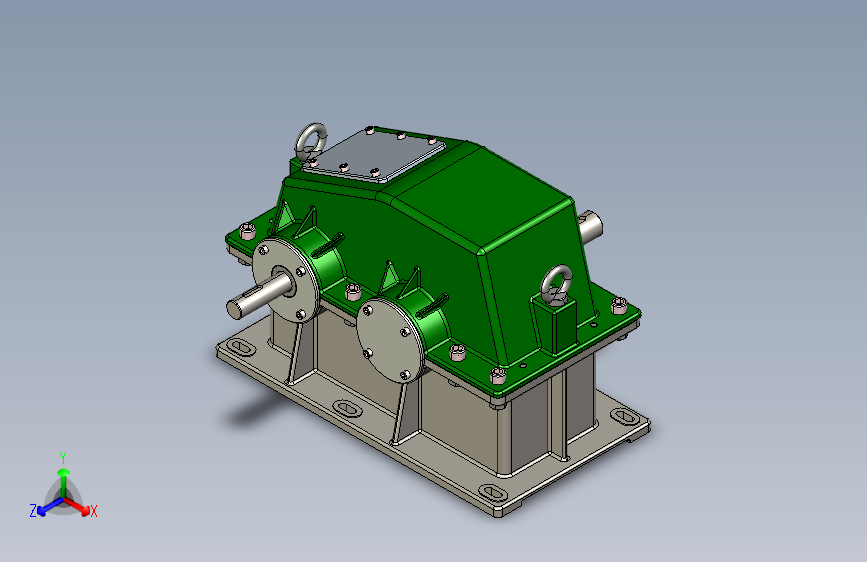 两层螺旋齿轮单元