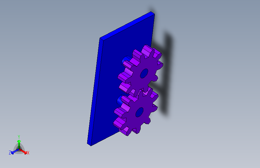 两个齿轮机构（完全模拟）！！！