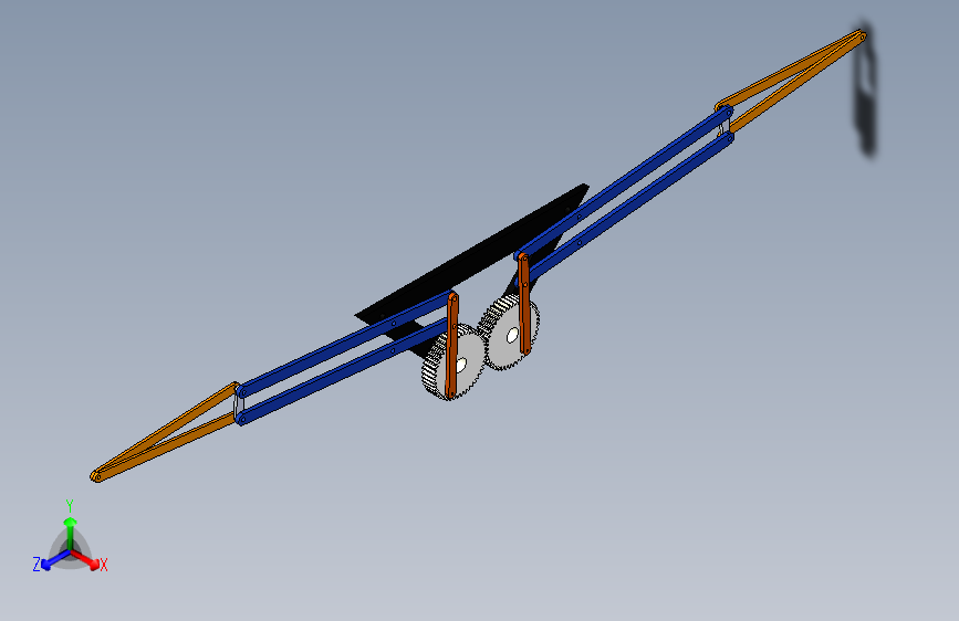鸟儿飞行的棘轮机构在Solidworks中