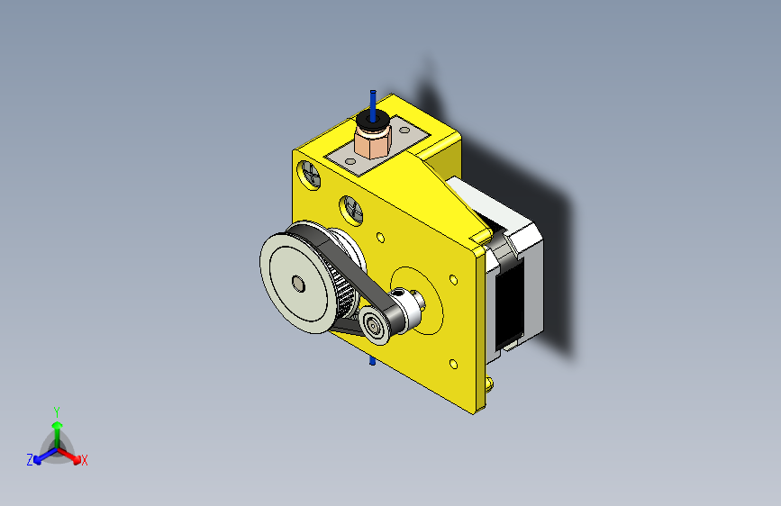 皮带（&）齿轮弓形+extruder+1-3+（版本+0.5）
