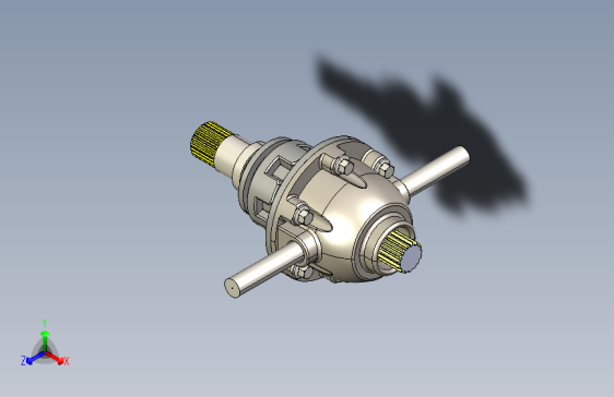 汽车差速器变速箱+_+汽车工程用3D+CAD模型+