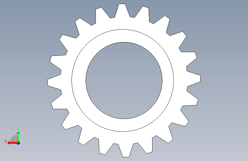 使用+CATIA+V5+的齿轮 背面视图
