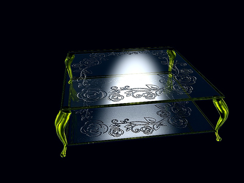 咖啡桌 青铜 + 玻璃 Sergio_BR