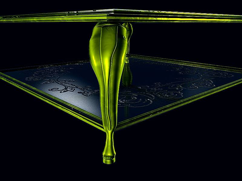 咖啡桌 青铜 + 玻璃 Sergio_BR