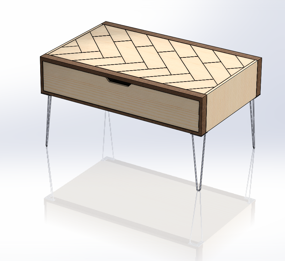 咖啡桌,咖啡桌,人字纹风格