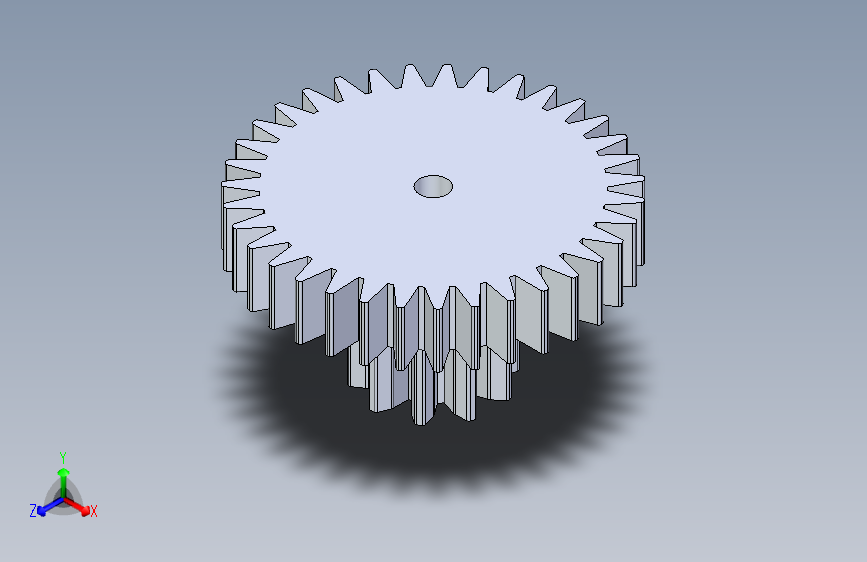 玩具赛车电机动力传输齿轮+Solidworks+2014