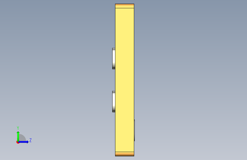 MOSFET组件- CSP-6(1.8x3.5) - N沟道。 左侧视图