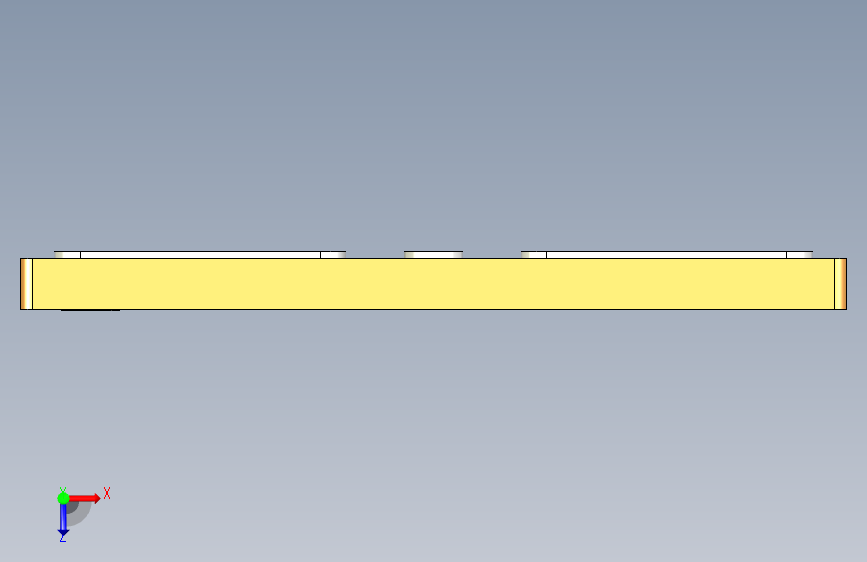 MOSFET组件- CSP-6(1.8x3.5) - N沟道。 俯视图