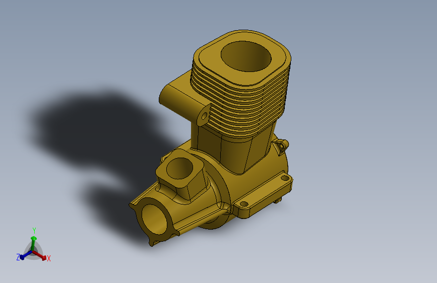 SolidWorks单缸发动机模型