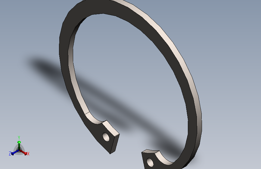 具有内部安全环的SolidWorks 2024。