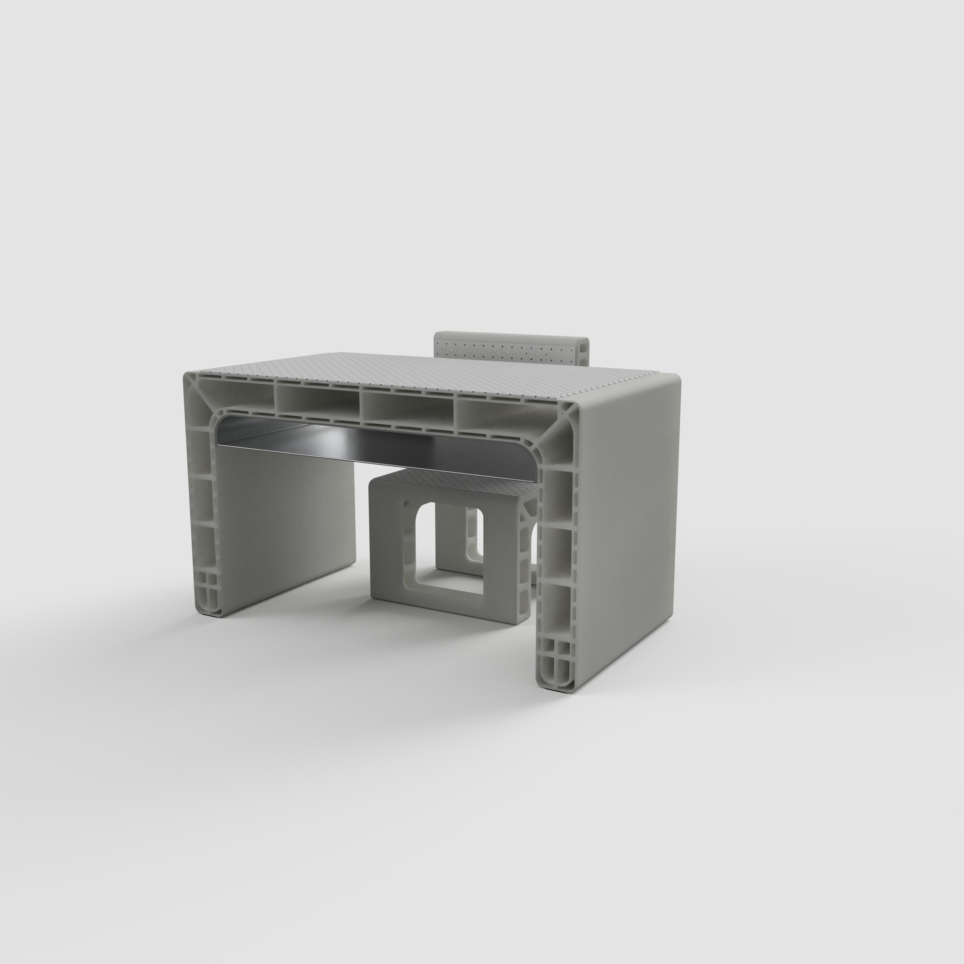 未来派型办公桌_桌子和椅子