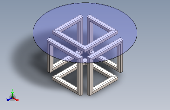 无限立方体 SolidWorks 2017 桌子