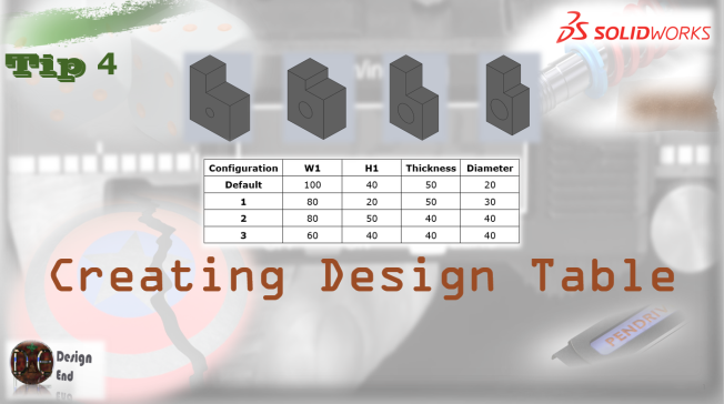 在SolidWorks中设计桌子