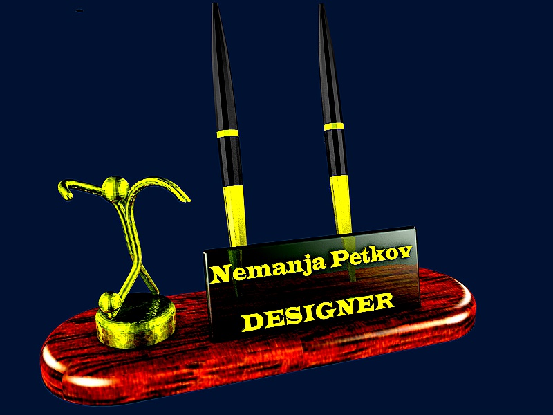 桌面风格 Nemanja Petrov 3D 可打印