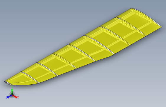 NACA 2412 3D 翼型