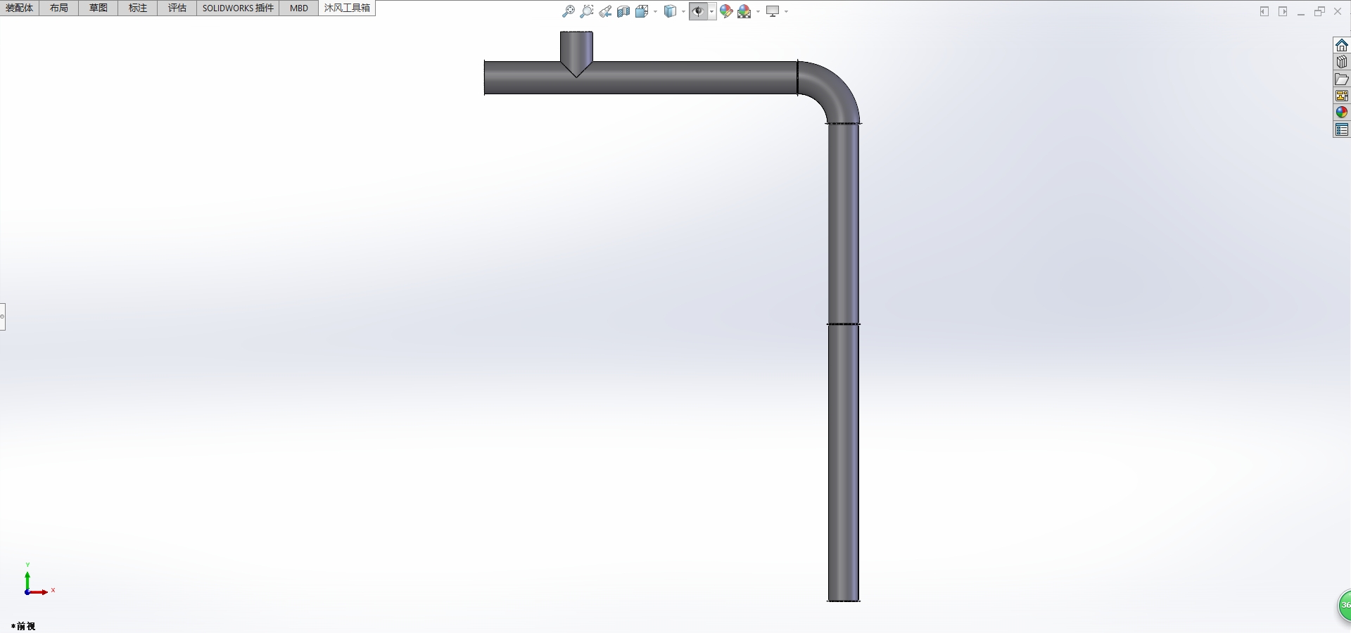 闪蒸机燃烧器引风机管道