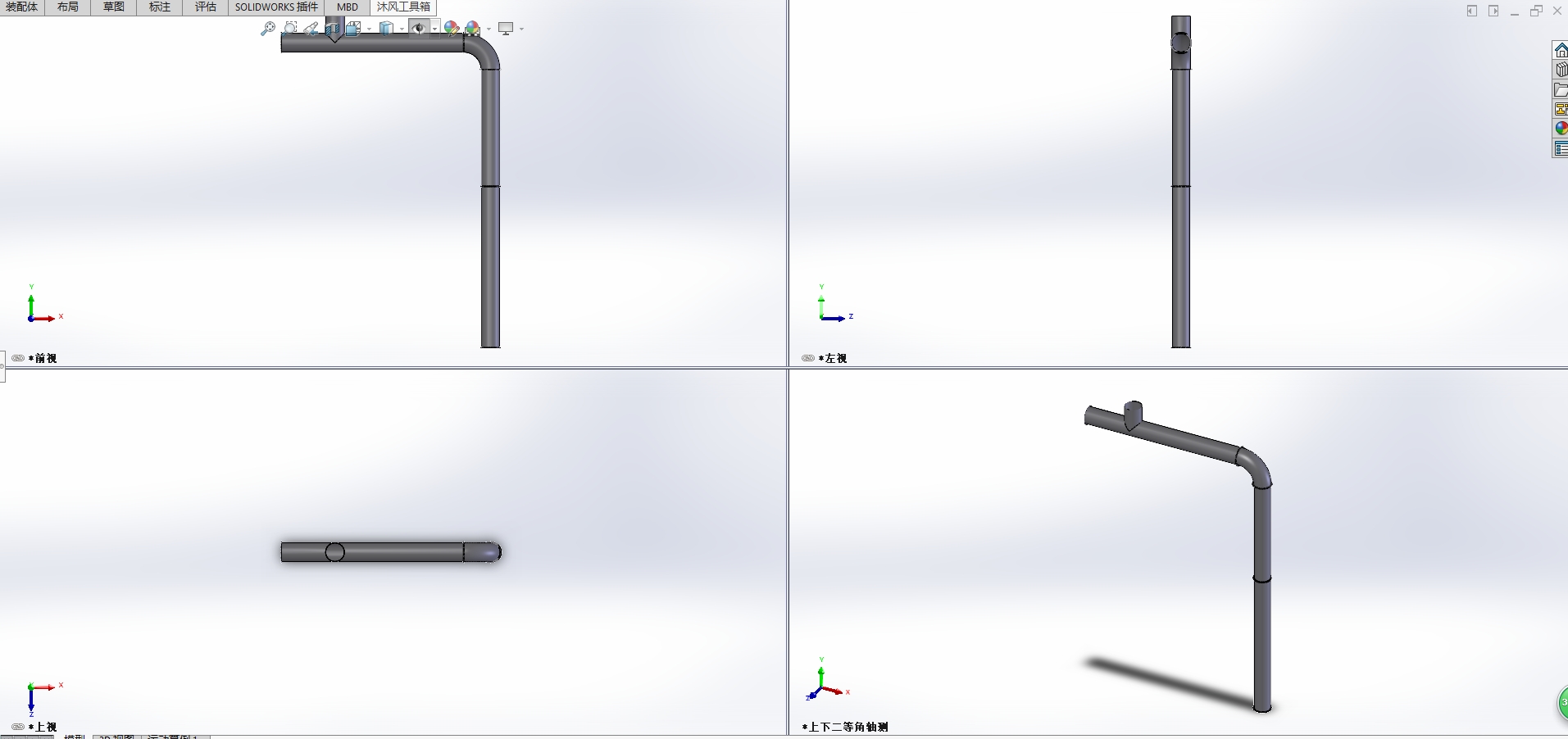 闪蒸机燃烧器引风机管道