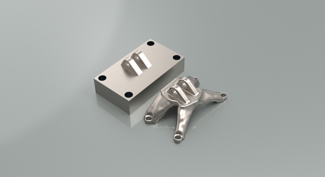 发动机支架优化几何 (ANSYS)