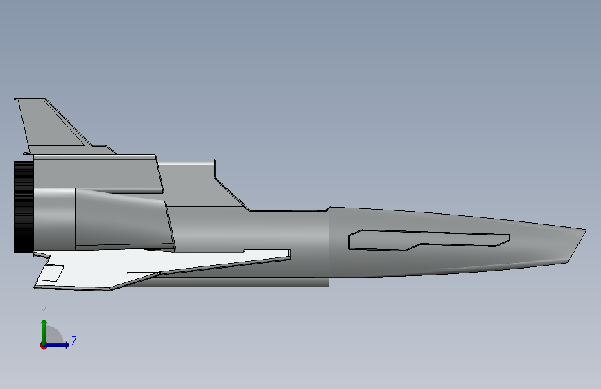 蝰蛇马克II 星际战舰银河 左侧视图