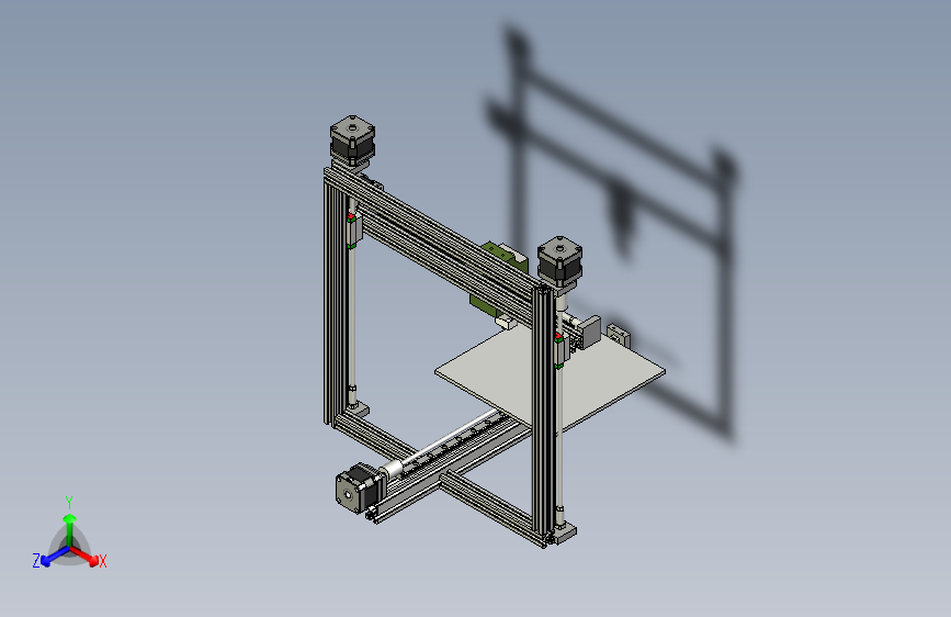 门户3D打印机模型