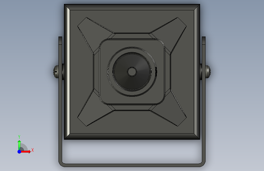 迷你POE IP摄像头 H.264系列 40X40mm 正面视图