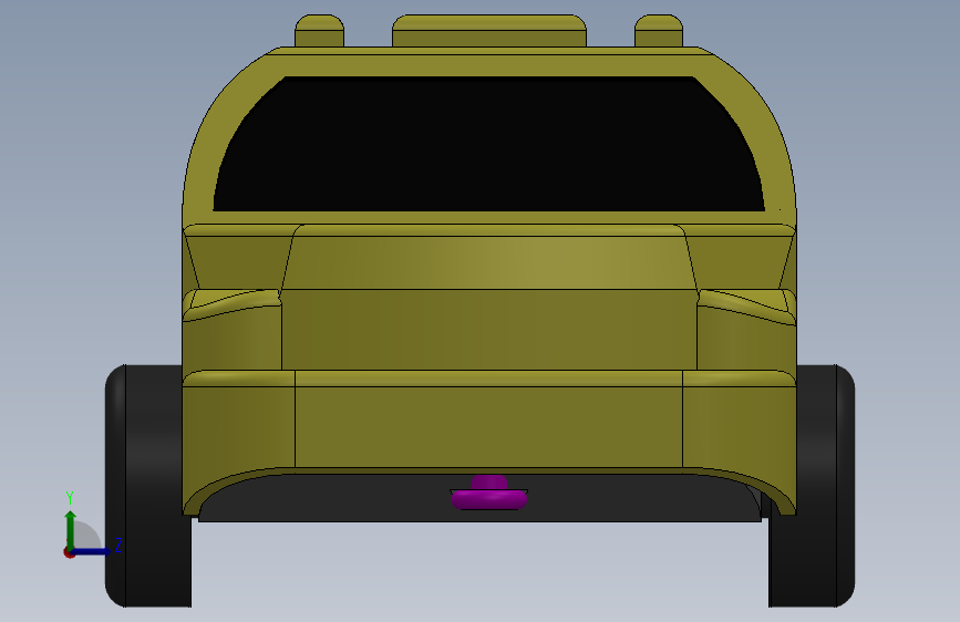 玩具车 左侧视图