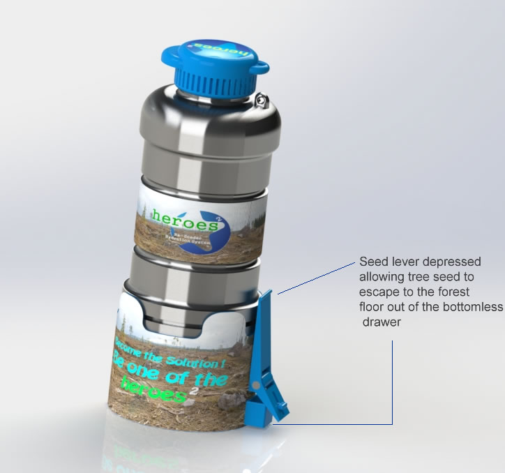 重新播种者保湿系统 - 因瓶子挑战重新造林