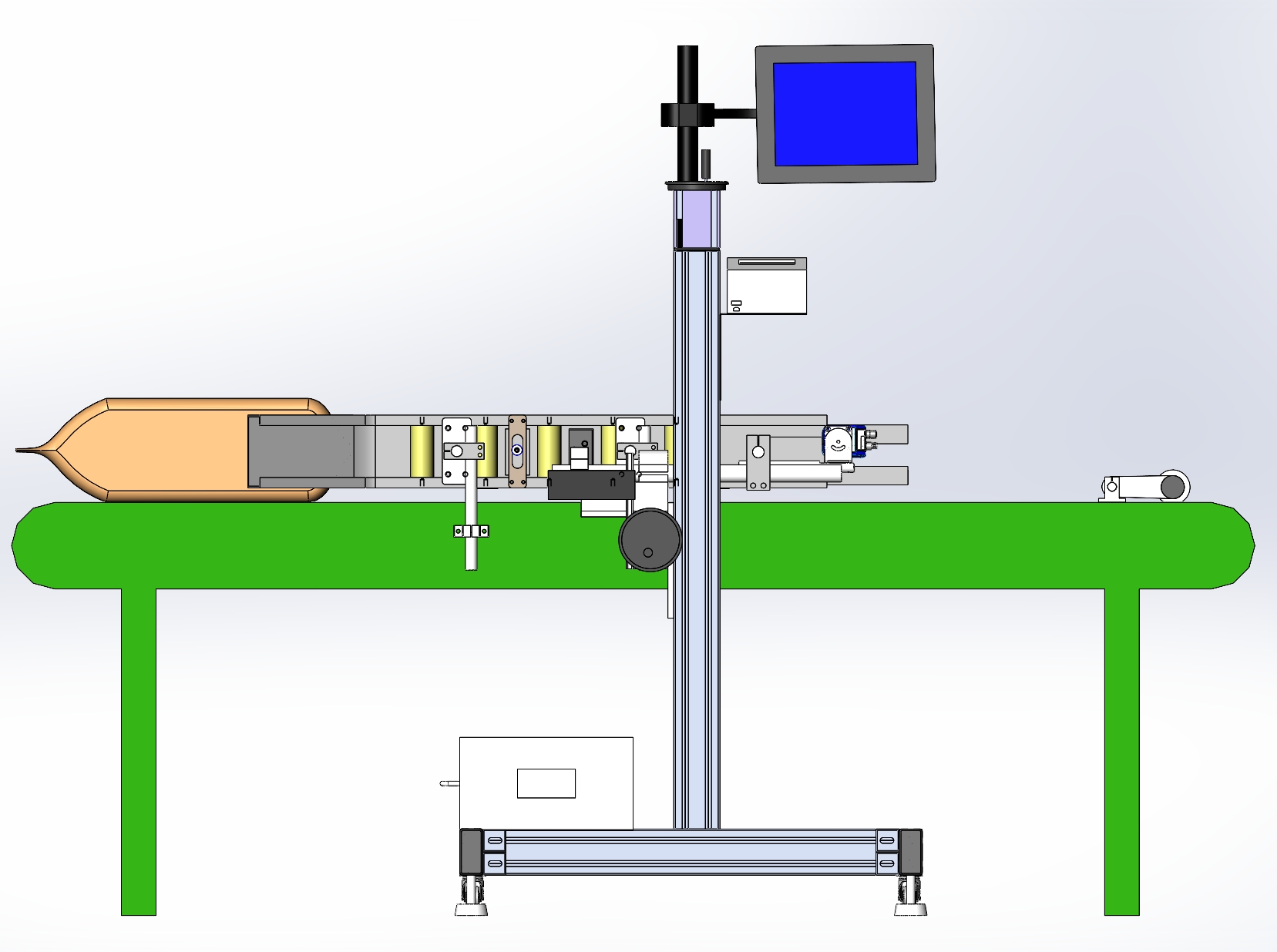 袋装侧面激光读码检测机