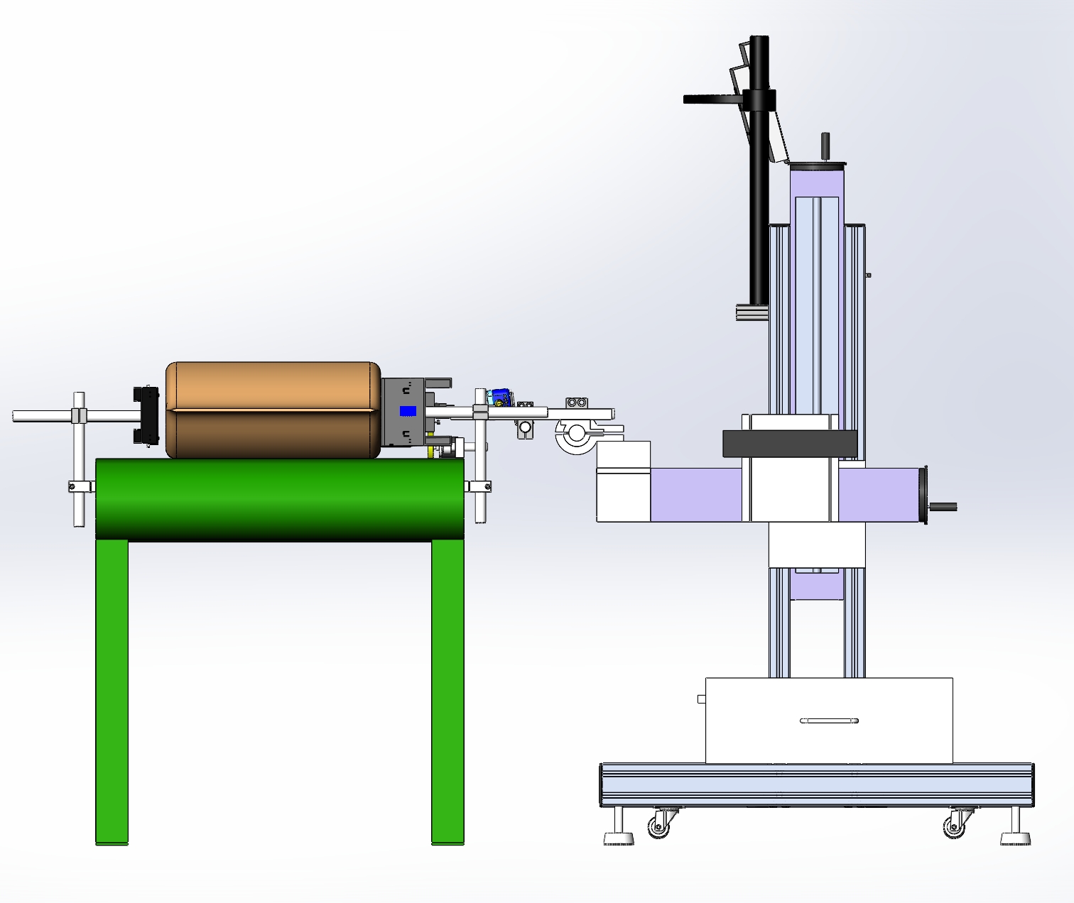 袋装侧面激光读码检测机