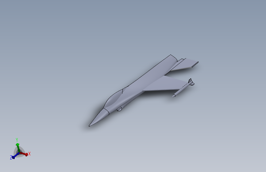 LM F16 战隼 通用动力公司 完成70% 主视图