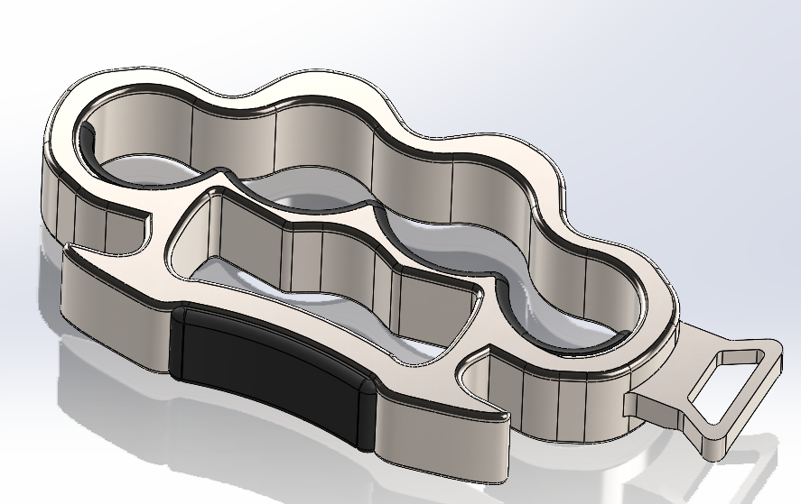符合人体工学的黄铜开瓶器与集成开瓶器