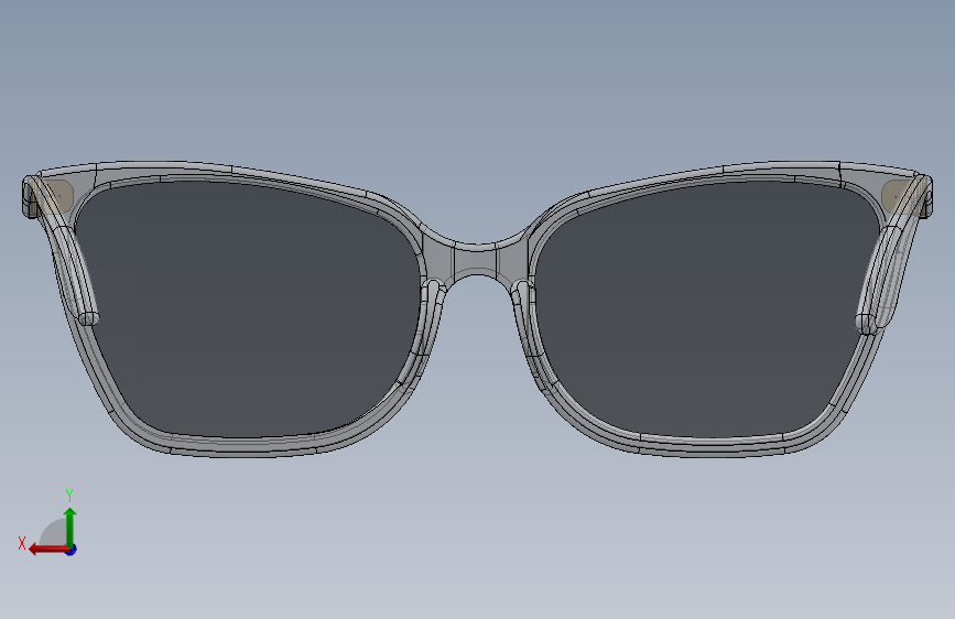 蝴蝶 sunglasses 背面视图