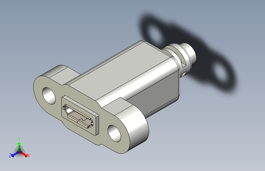 面板安装型微USB (Adafruit 3258)