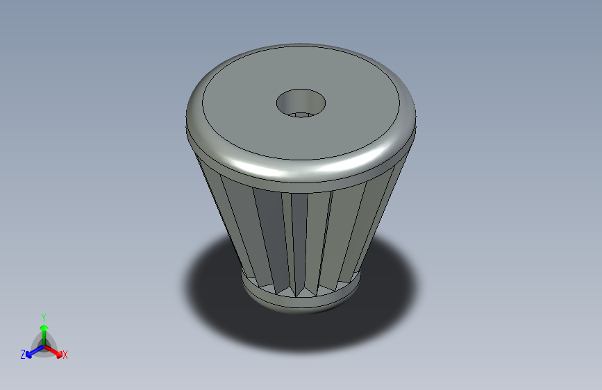 V6发动机空气滤清器 _ 3D CAD模型