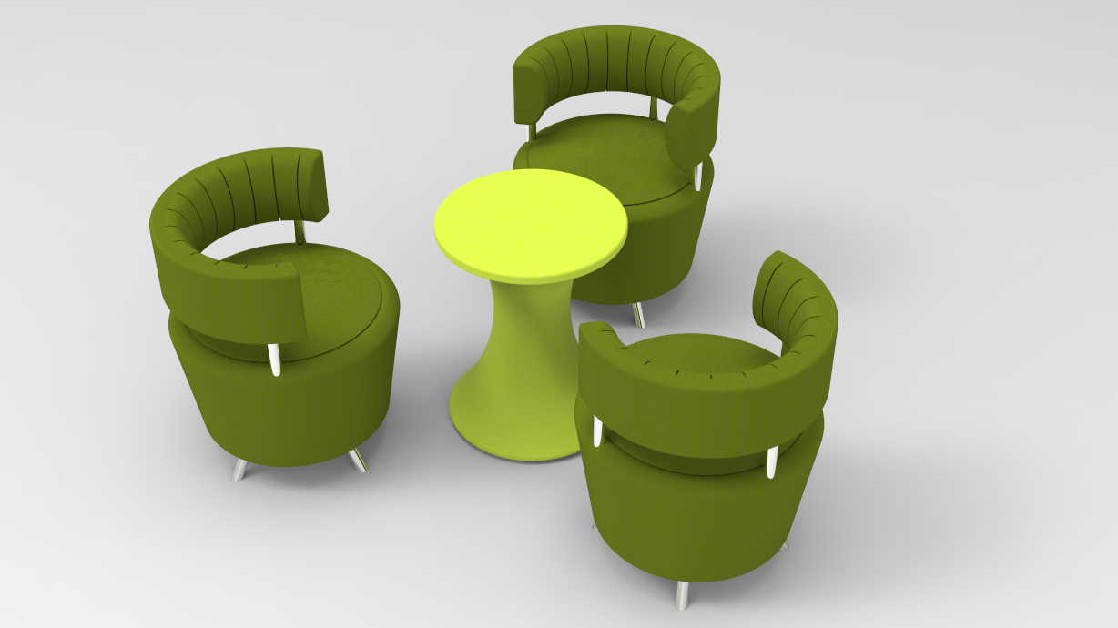 早餐家具 - 1(咖啡桌和椅子) (1)