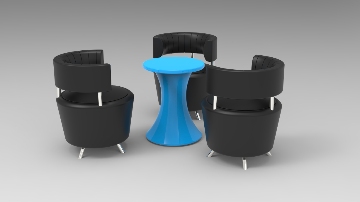 早餐家具 - 1(咖啡桌和椅子) (1)