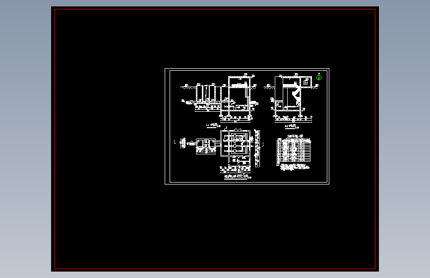 粗格栅及提升泵房工艺图1223354