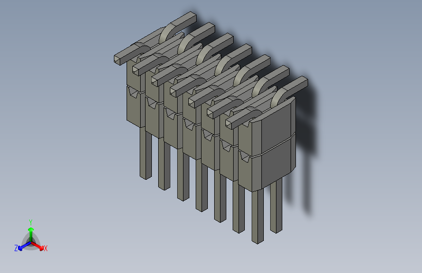 引脚标头1.27mm螺距2行2x7 = 14pin