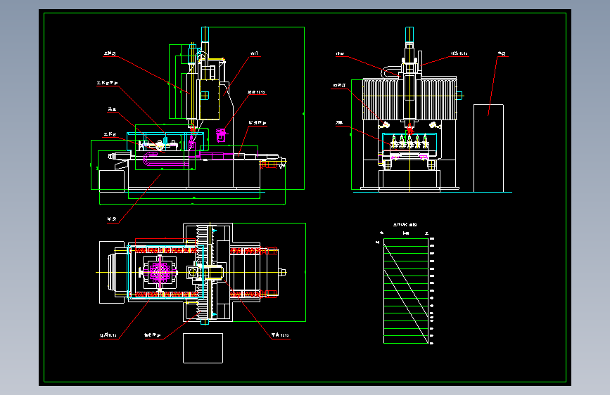 小型数控龙门铣床CAD 88921