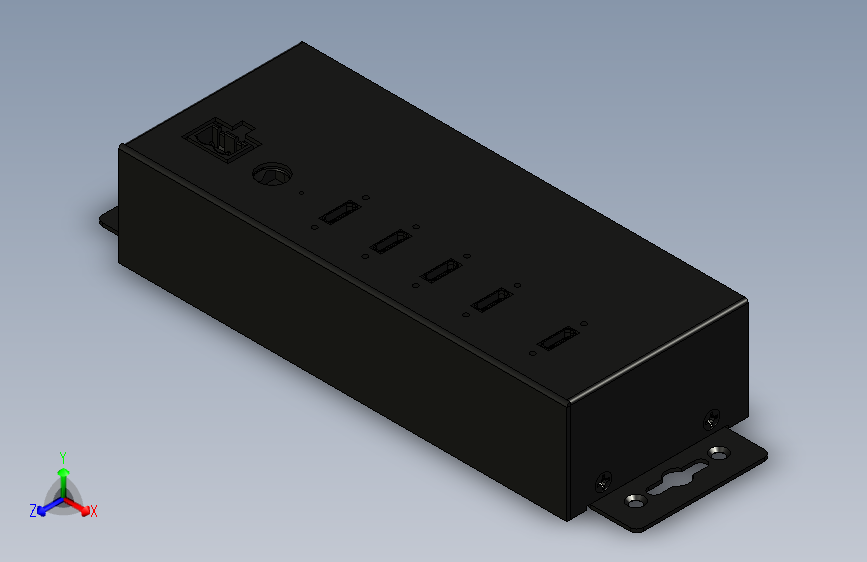 4端口USB 3.2 Gen 1 Type-C集线器，带静电放电浪涌保护和螺钉锁定端口