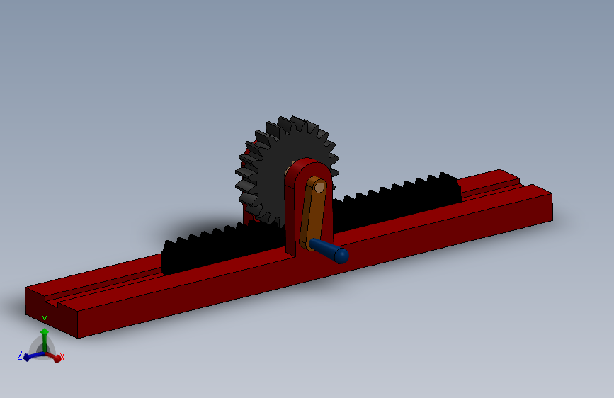 Kremayer - Pinyon 系统的说明和详细的 Solidworks 安装图 主视图